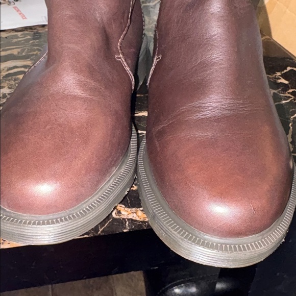 Dr. Martens Teresa Brown Leather Buckle Ankle Boots - Picture 5 of 6